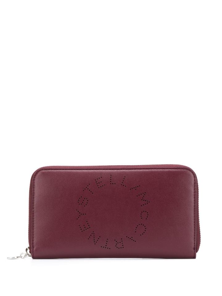 Stella Mccartney Perforated Logo Wallet - Purple