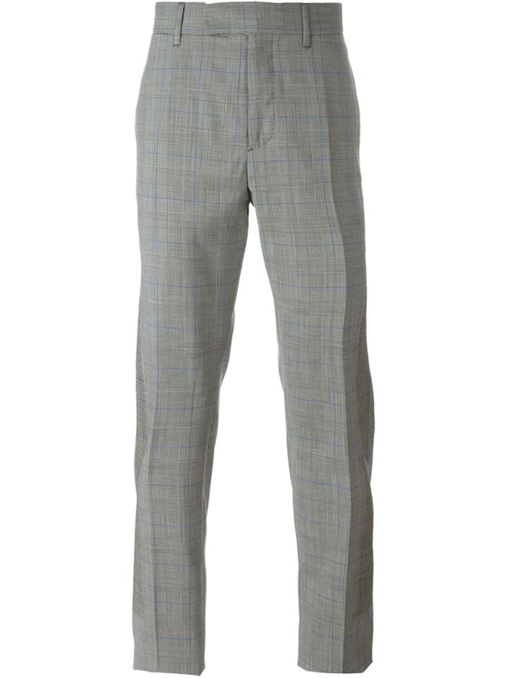 Oamc Checked Trousers - Grey