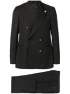Lardini Two-piece Double-breasted Suit - Black