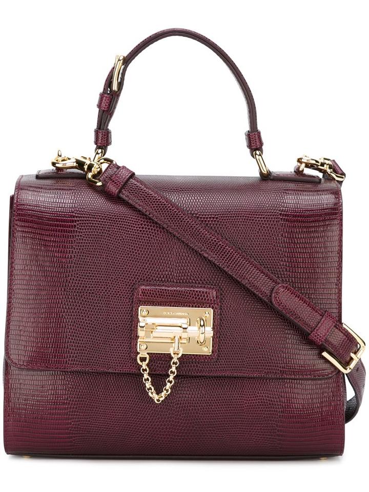 Dolce & Gabbana Medium 'monica' Tote, Women's, Pink/purple
