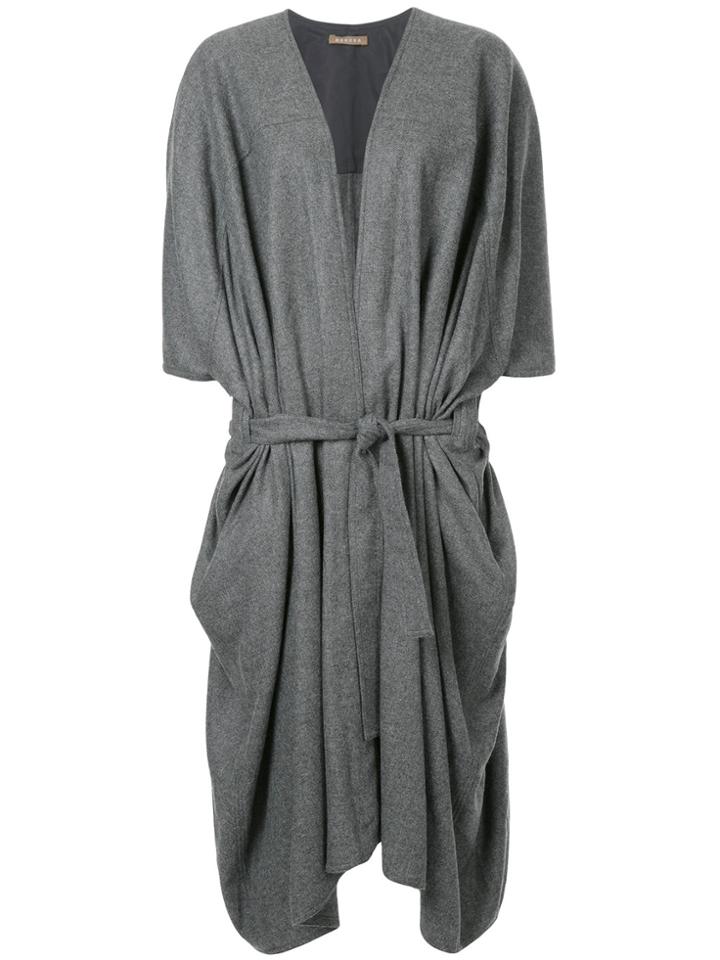 Nehera Belted Oversized Cardi-coat - Grey