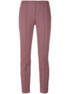 Luisa Cerano Printed Cropped Trousers - Pink & Purple