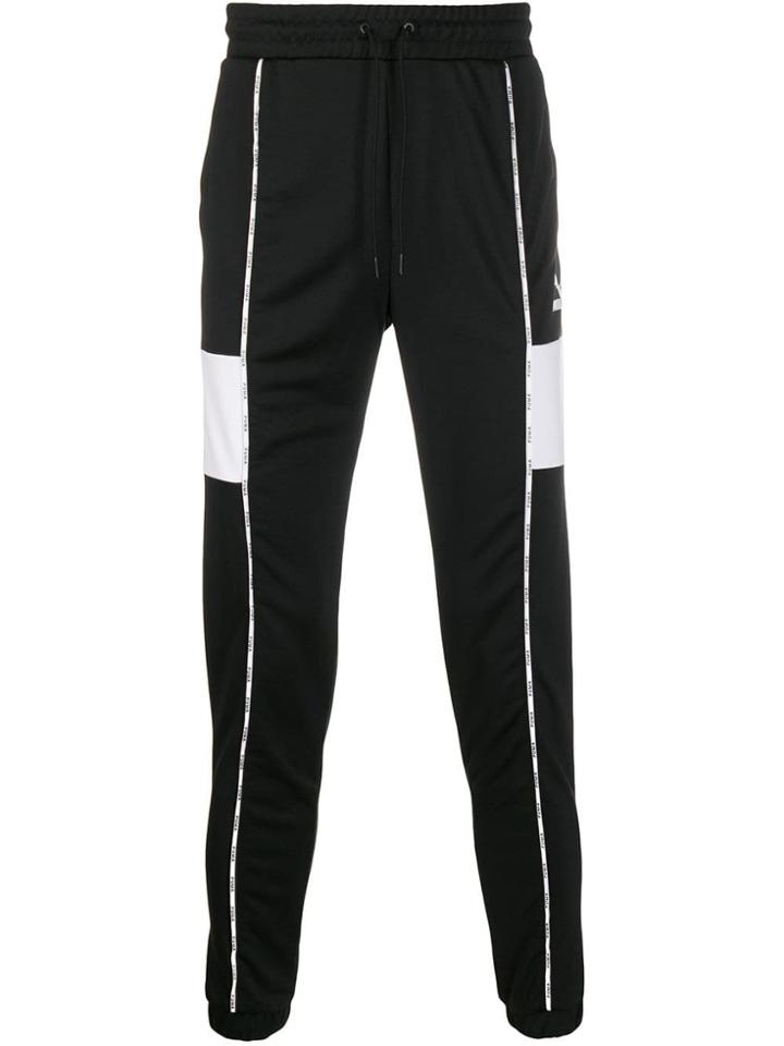 Puma Logo Drawstring Hoodie - Black