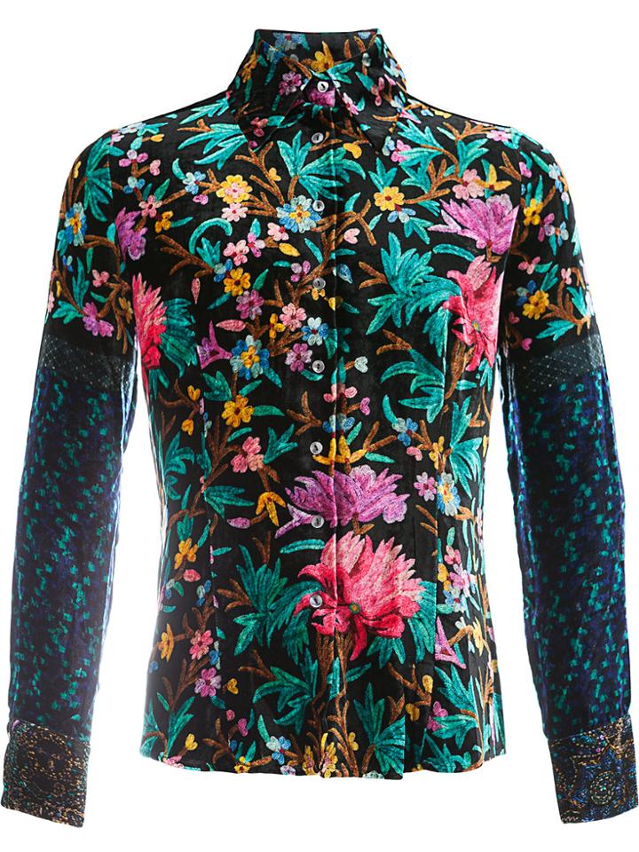 Pierre-louis Mascia Floral Pattern Shirt - Black