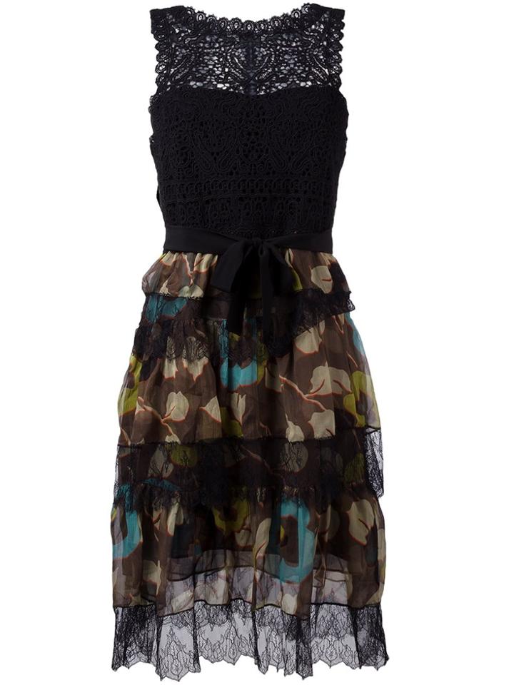 Etro Lace Layered Dress - Black