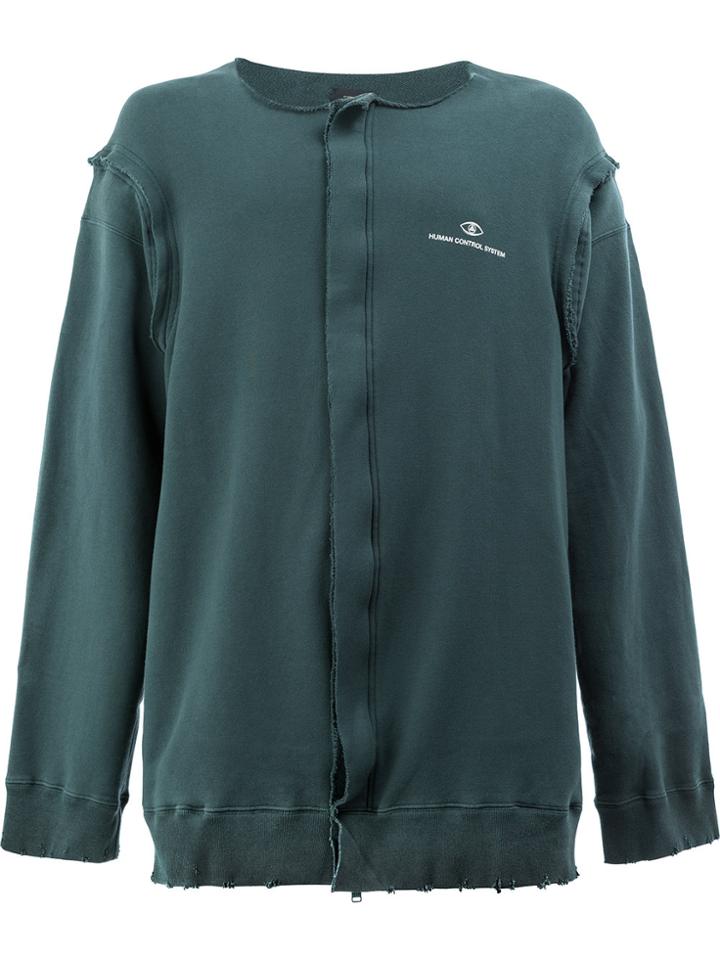 Undercover Buttoned Sweatshirt - Green