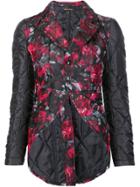 Comme Des Garçons Floral Quilted Jacket - Black