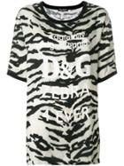 Dolce & Gabbana Zebra Print T-shirt - Black