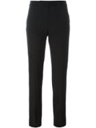 Max Mara Straight Trousers, Women's, Size: 46, Black, Spandex/elastane/virgin Wool