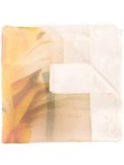 Faliero Sarti Panel Scarf - Yellow & Orange