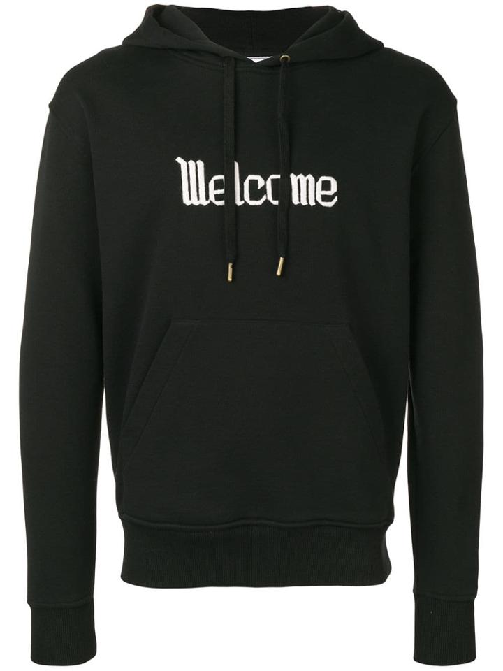 Ami Alexandre Mattiussi Crewneck Hoodie With Off-white Welcome