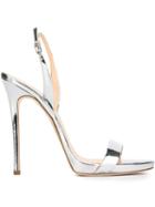 Giuseppe Zanotti Design Slingback Metallic Sandals