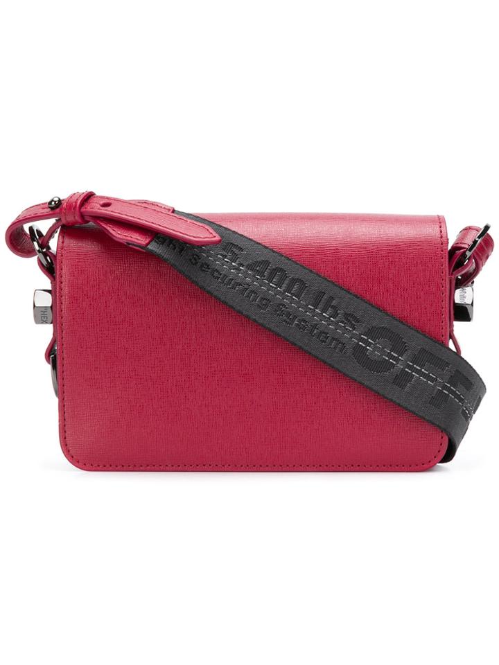 Off-white Mini Binder Clip Bag - Red