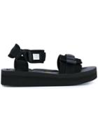 Suicoke Velcro Strap Sandals, Women's, Size: 7, Black, Nylon/rubber