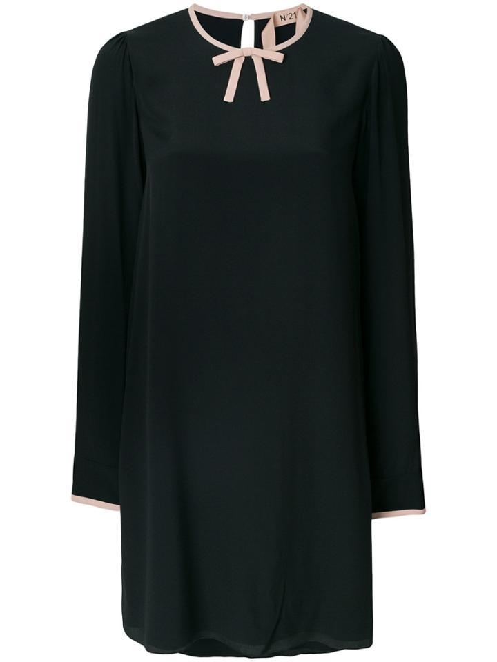 No21 Long Sleeve Shift Dress - Black
