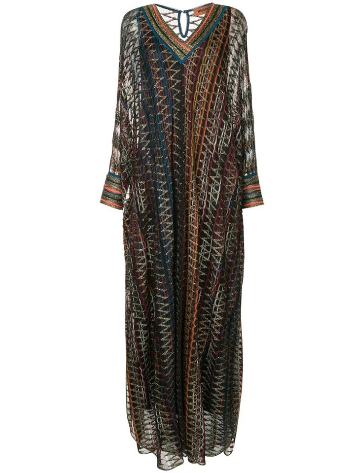 Missoni Long V-neck Kaftan - Multicolour