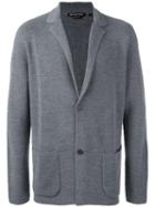 Michael Michael Kors Patch Pocket Cardigan, Men's, Size: Large, Grey, Merino