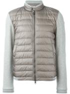 Moncler - Padded Front Jacket - Men - Cotton/feather Down/polyamide - S, Grey, Cotton/feather Down/polyamide