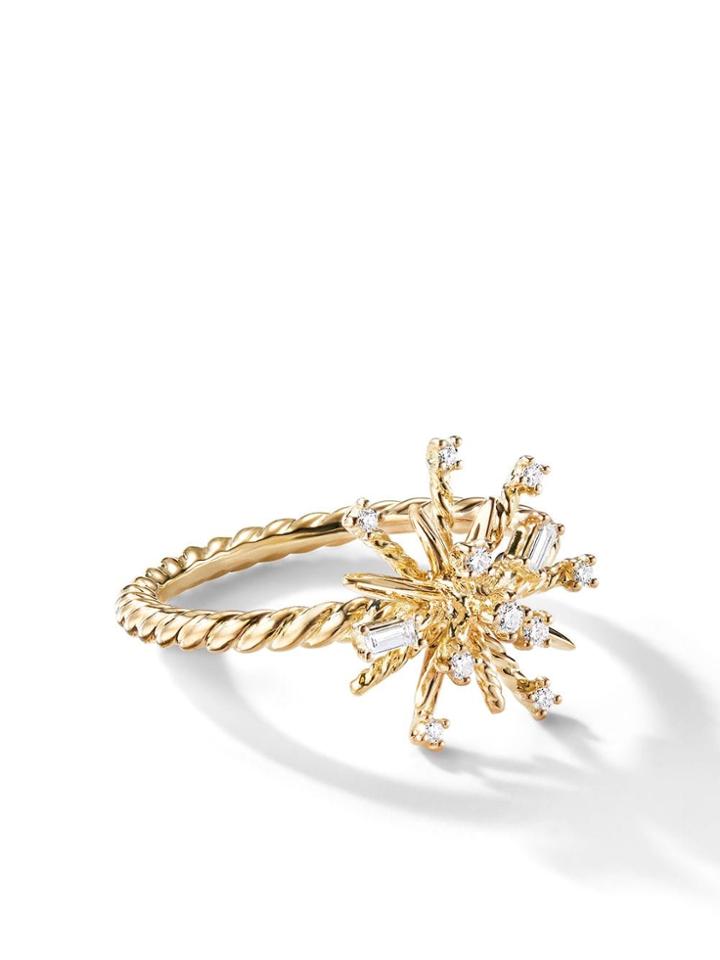 David Yurman 18kt Yellow Gold Supernova Diamond 14mm Ring - 88adi