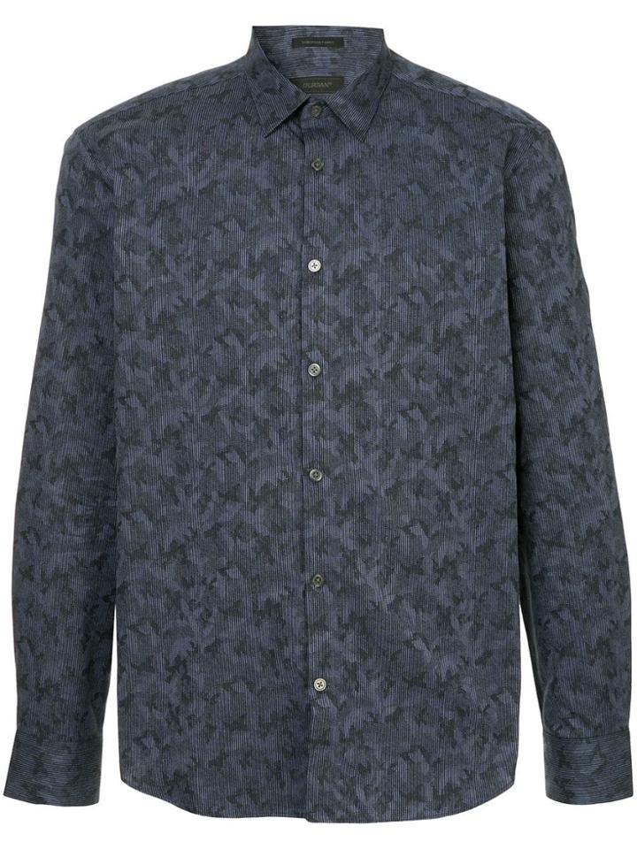 D'urban Camouflage Pattern Shirt - Blue