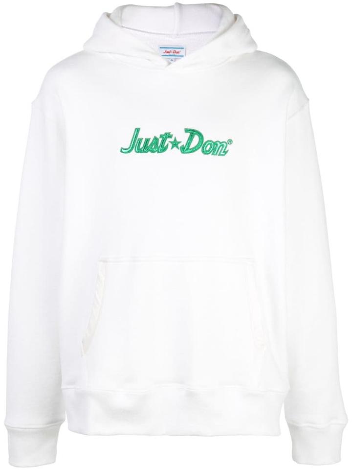 Just Don Basketball Hoodie - White