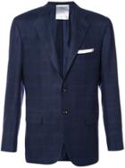 Kiton Plaid Blazer - Blue