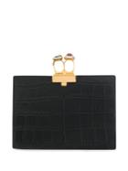 Alexander Mcqueen Small Jeweled Clutch - Black