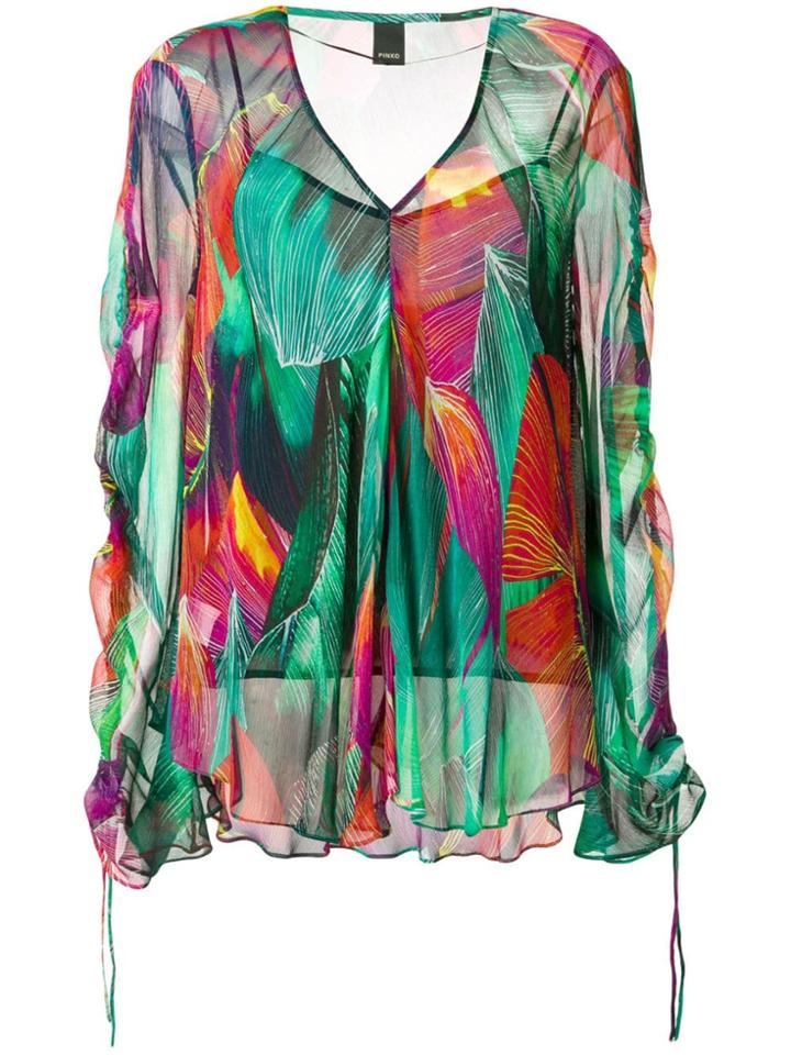 Pinko Loose-fit Printed Blouse - Green