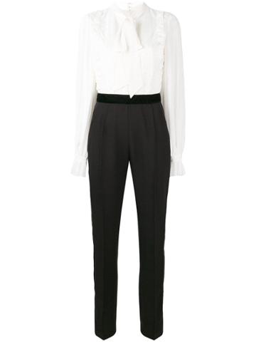 Perseverance London Pussybow Jumpsuit - Black