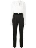 Perseverance London Pussybow Jumpsuit - Black