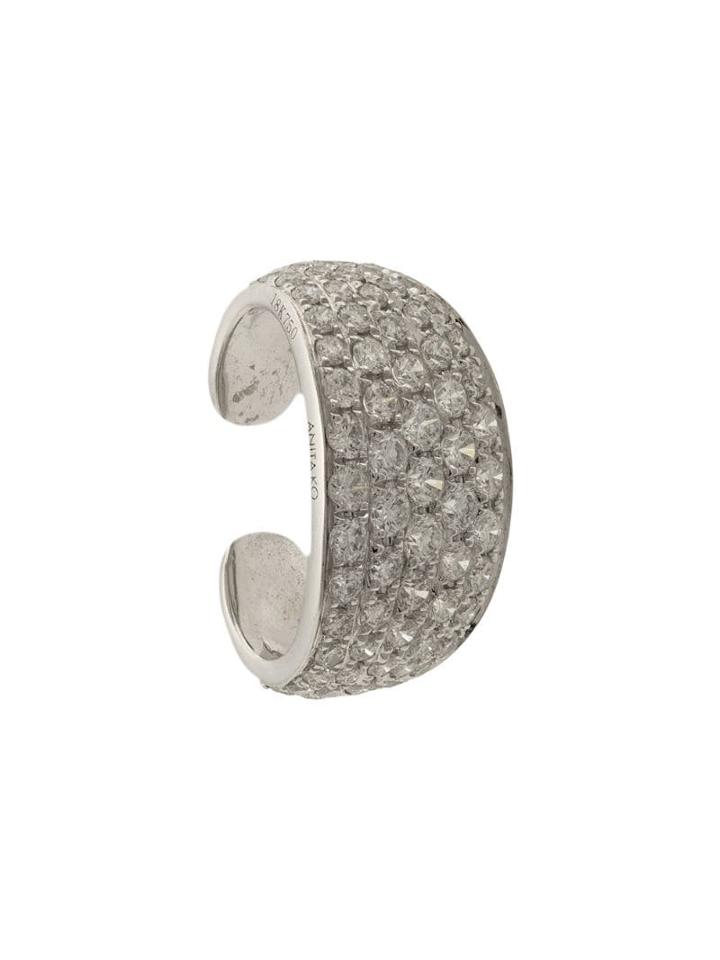 Anita Ko 18kt White Gold Galaxy Diamond Ear Cuff - Metallic