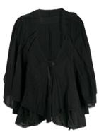 Rundholz Raw Hem Shawl - Black