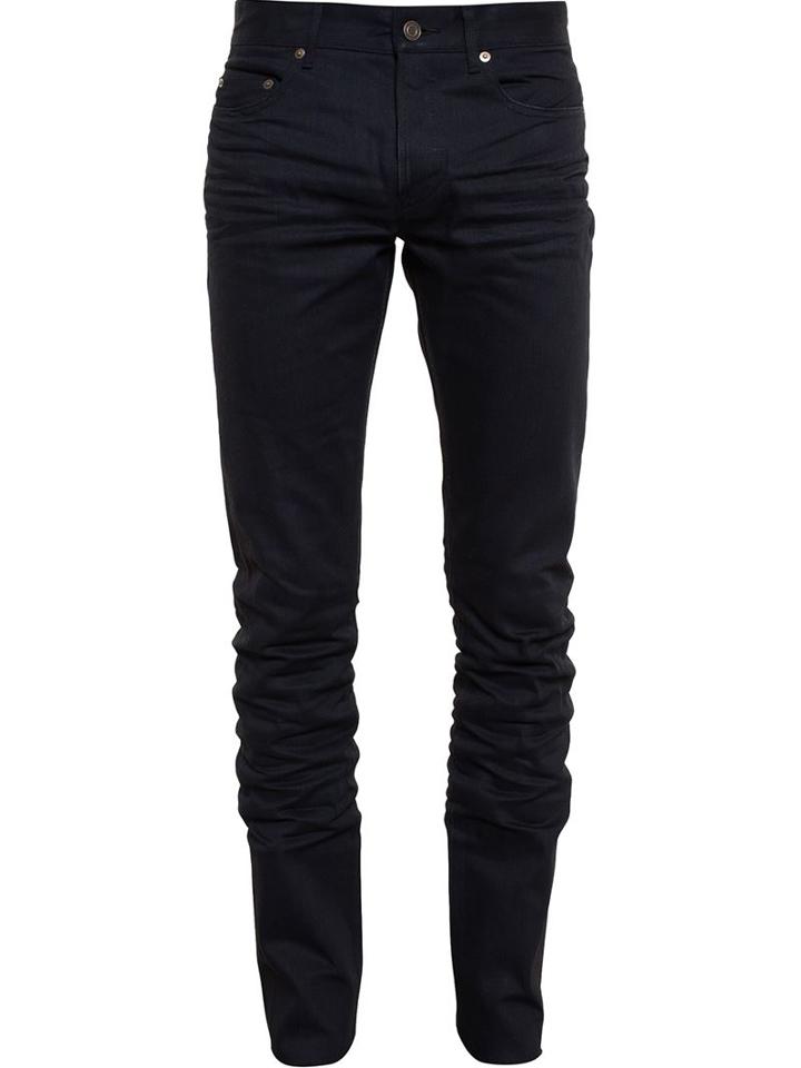 Saint Laurent Classic Skinny Jeans, Men's, Size: 34, Black, Cotton/spandex/elastane