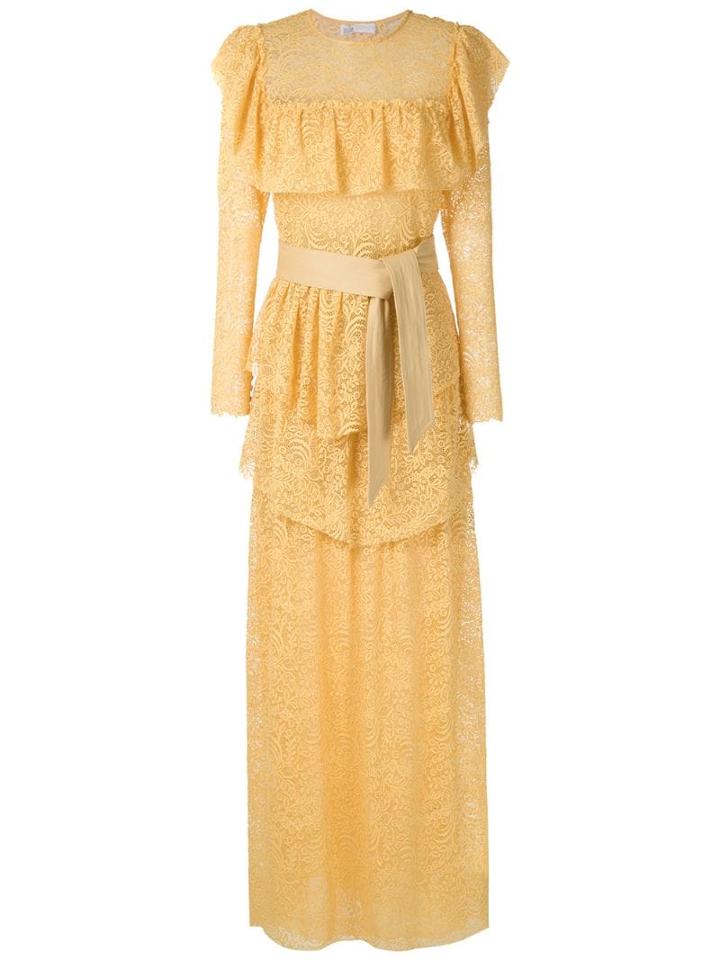Nk West Apolo Lace Dress - Yellow