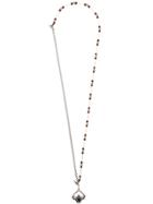 Tagliatore Beaded Pendant Necklace - White