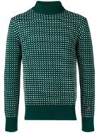 Woolrich Contrast Knit Turtle-neck Sweater - Green