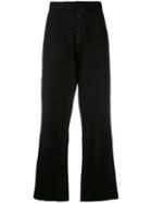 Rta - Wide-leg Cropped Trousers - Women - Cotton - 29, Black, Cotton