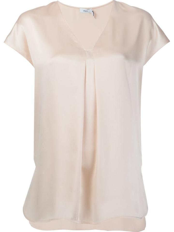 Vince Front Box Pleat Blouse