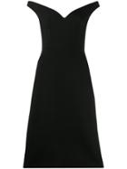 Prada Off The Shoulder A-line Dress - Black