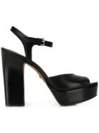 Michael Kors Collection Platform Sole Sandals - Black