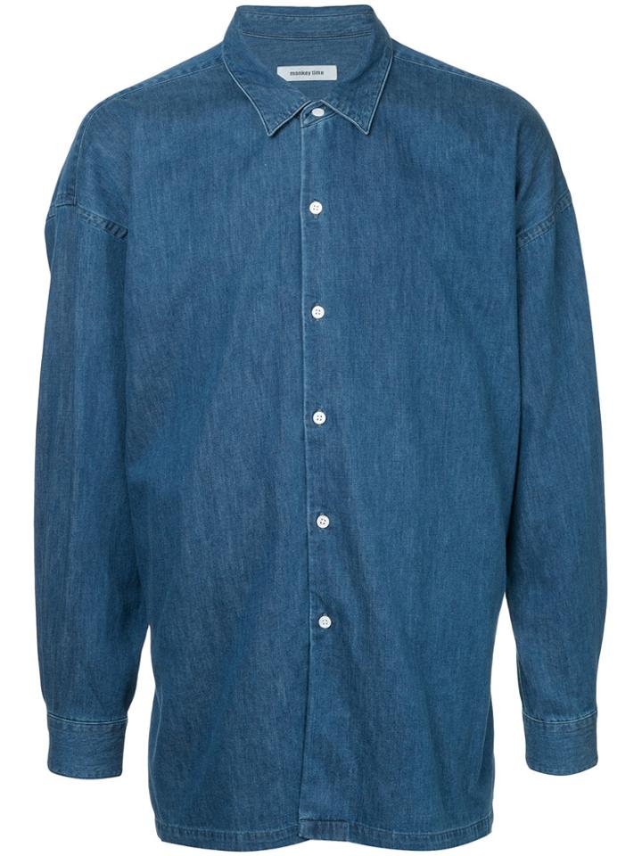 Monkey Time Denim Shirt - Blue