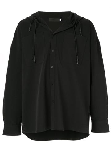 Off Duty Hooded Shirt - Black