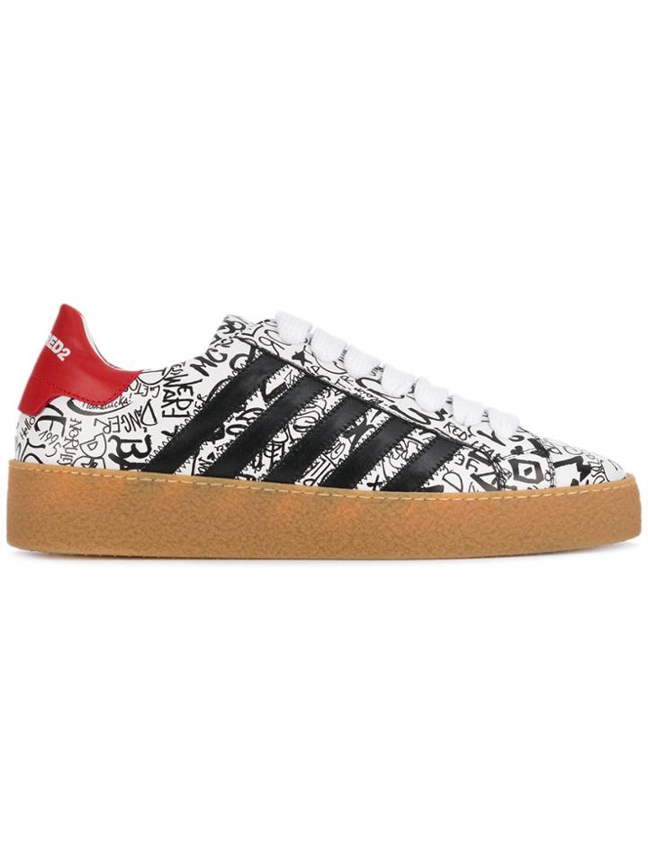 Dsquared2 251 Graffiti Sneakers - Black