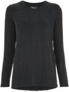 Majestic Filatures Round Neck Jersey, Women's, Size: 2, Black, Spandex/elastane/cupro