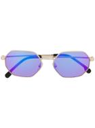 Versace Eyewear Hexagon. Sunglasses - Gold