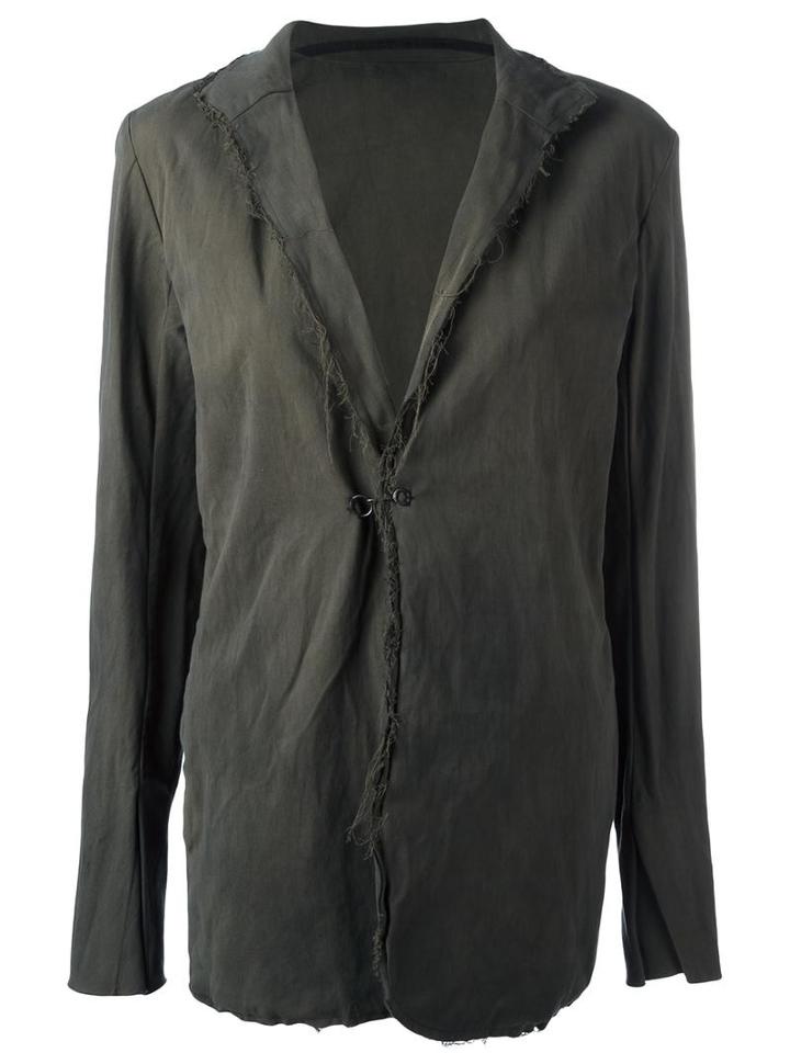 Atelier Suppan Relaxed Fit Blazer, Women's, Size: 2, Green, Cotton