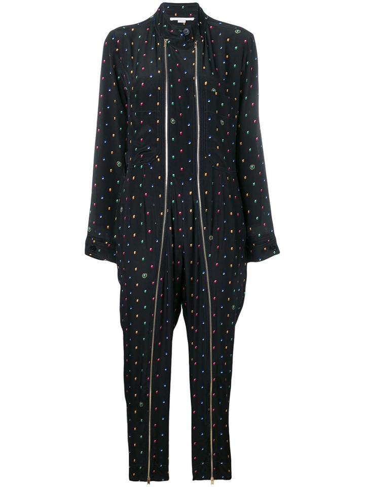 Stella Mccartney Kiera Dotted Jumpsuit - Black
