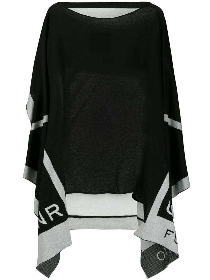 Fumito Ganryu Layered Cotton Top - Black