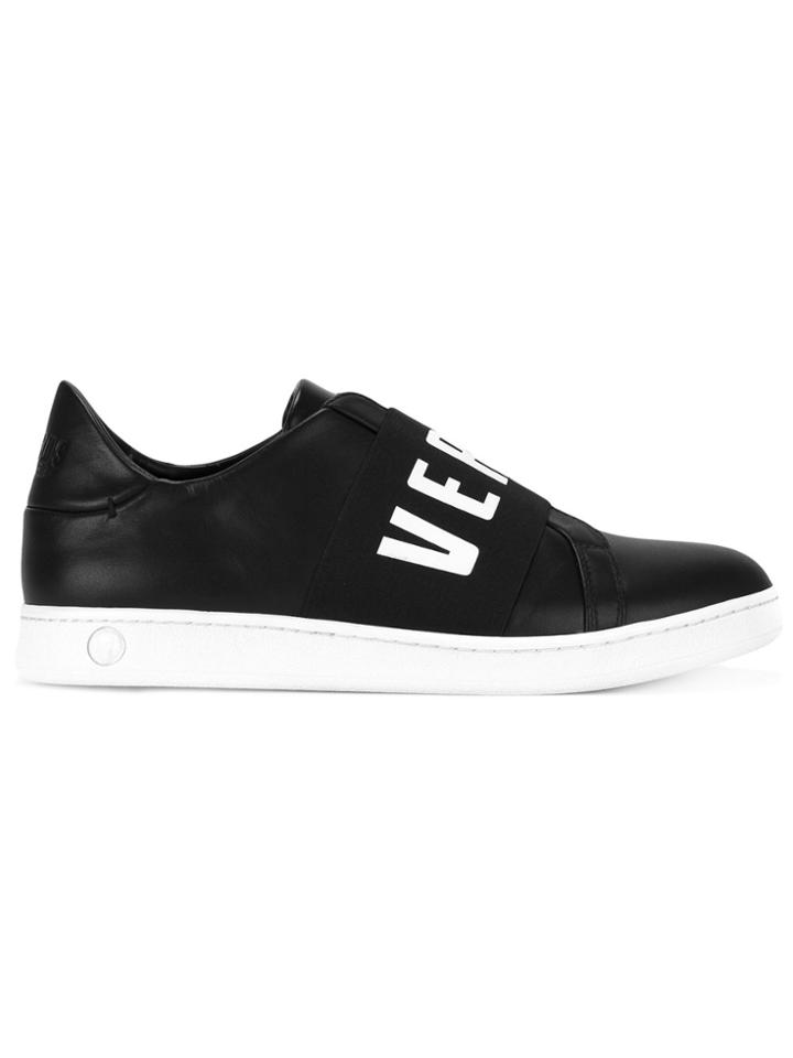 Versus Strap Front Trainers - Black