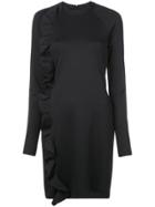 Victoria Victoria Beckham Ruffle Detail Dress - Black